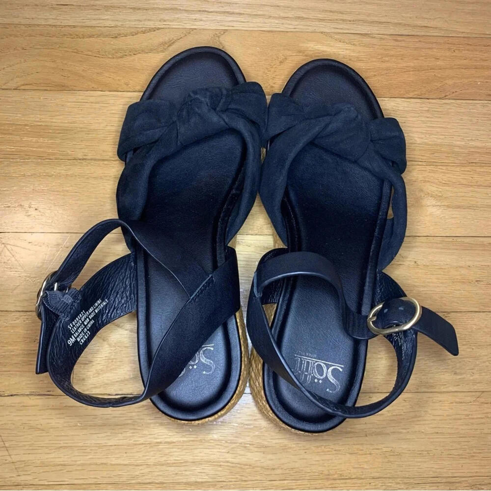 Sofft Farah Platform Sandals in Black - Size 9 - Picture 5 of 7